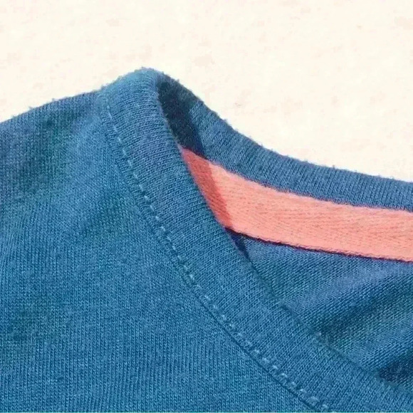 REWIND Patchwork Quilt Handkerchief Short Sleeve Lightweight Top Women XS - Picture 7 of 8